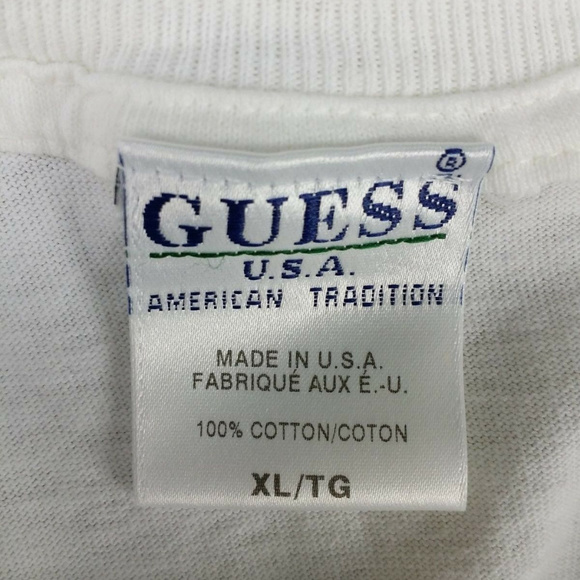 Guess sz XL USA Spellout Triangle Logo T Shirt - Picture 5 of 5